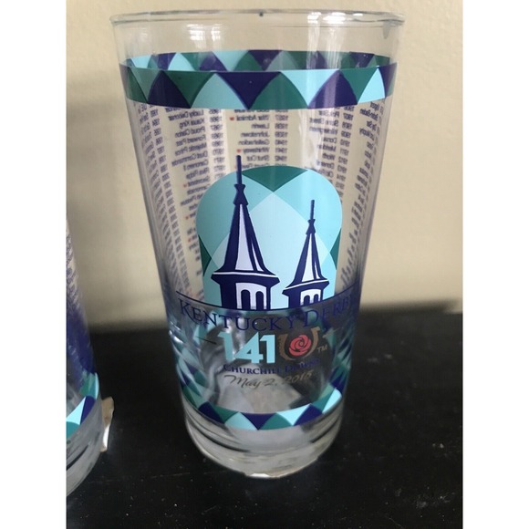 2015 141st Kentucky‎ Derby Mint Julep Glasses set of 4 - Picture 1 of 6
